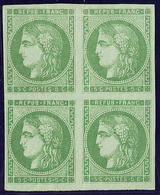 ** No 42IIn, Bloc De Quatre (deux Ex *), Très Frais. - TB - 1870 Bordeaux Printing