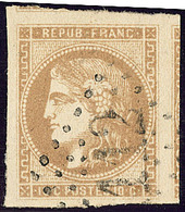 No 43Ic, Bistre Verdâtre, Deux Voisins, Obl Gc, Superbe - 1870 Bordeaux Printing