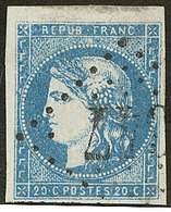 No 44I, Petit Bdf. - TB - 1870 Bordeaux Printing