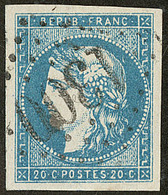 No 44II, Bleu, Obl Gc 1300, Jolie Pièce. - TB - 1870 Emission De Bordeaux