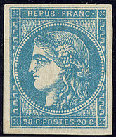 * No 45III, Bleu, Très Frais. - TB. - R - 1870 Emission De Bordeaux