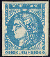 * No 46II, Bleu, Très Frais. - TB. - R - 1870 Emission De Bordeaux