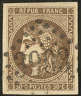 No 47, Obl Gc 3903. - TB - 1870 Emission De Bordeaux