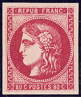 * No 49c, Rose Carminé, Jolie Pièce. - TB. - R - 1870 Emission De Bordeaux