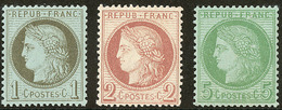 ** Nos 50, 51, 53, Très Frais Et Bien Centrés. - TB - 1871-1875 Cérès