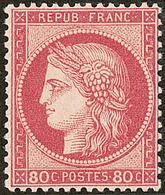 ** No 57, Rose, Très Frais Et Centré. - TB. - R - 1871-1875 Cérès