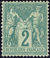 * No 62, Quasiment **, Très Frais Et Centré. - TB. - R - 1876-1878 Sage (Type I)