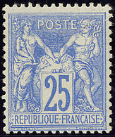 * No 68b, Outremer Vif, Pli Mais Très Frais Et Superbe D'aspect. - R - 1876-1878 Sage (Type I)