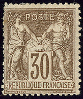 * No 69a, Brun Foncé, Dents Courtes Mais TB D'aspect (N°Maury) - 1876-1878 Sage (Type I)