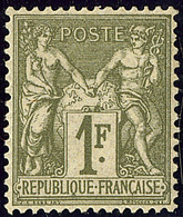 * No 72a, Vert-bronze Foncé, Très Frais Et Centré. - TB. - R (N°Maury) - 1876-1878 Sage (Type I)