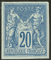 ** Non Dentelés. No 73a, Type II, Très Frais. - TB. - R (cote Maury) - 1876-1878 Sage (Type I)