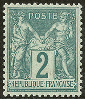 ** No 74, Vert, Nuance Foncée, Superbe - 1876-1878 Sage (Type I)