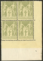 ** No 82, Bloc De Quatre Cdf, Très Frais. - TB - 1876-1878 Sage (Type I)