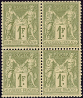 * No 82, Bloc De Quatre. - TB - 1876-1878 Sage (Type I)