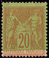 * Teinte De Fond Partielle. No 96d. - TB (N°Maury) - 1876-1878 Sage (Type I)