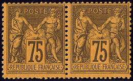 ** No 99, Paire, Très Frais. - TB - 1876-1878 Sage (Type I)