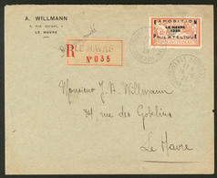 Lettre. Exposition Du Havre. No 257A, Obl Cad 18.5.29 Sur Enveloppe Recommandée. - TB - Autres & Non Classés