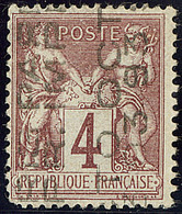 Surcharge 5 Lignes. No 14, OCTO, Sans Quantième, Défauts Sinon TB - 1893-1947