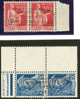 ** GUERRE. Dunkerque. Nos 3 Paire Bdf, 4 Paire Verticale Cdf. - TB - Guerre (timbres De)