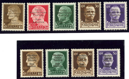 * BASE NAVALE ITALIENNE. Nos 1, 3 à 6, 8, 10 à 12. - TB - War Stamps