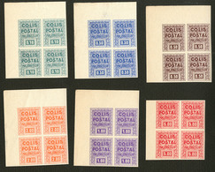 ** Non émis, Timbres De Mise à Jour. Non Dentelé. Nos 165A à 165F, Tous En Bloc De Quatre Bdf Ou Cdf, Superbe (N°et Cote - Other & Unclassified