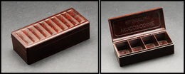 Boîte Publicitaire En Bakelite "Hydralin Mucosodine", 4 Comp., 105x45x30mm. - TB - Boites A Timbres