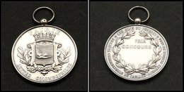 Médaille En Bronze Argenté "Sté Colombophile Chelles-Gournay" Fondée En 1884. - TB - Stamp Boxes