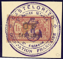 CASTELLORIZO. No 42, Obl Grand Cachet Ancre Sur Fragment. - TB - Autres & Non Classés