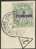 Taxe. Surcharge Violette. No 10a, Obl Cad Sur Petit Fragment. - TB. - R - Autres & Non Classés