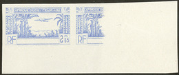 (*) Poste Aérienne. Essai En Bleu, Non Dentelé, Valeurs 2,65f, 4,65f Et 6,65 Dont Deux Avec Timbre Incomplet Attenant. - - Autres & Non Classés