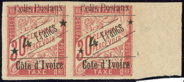 * Colis Postaux. Grande étoile. No 10a En Paire Bdf Avec 10c (sans Accent). - TB - Autres & Non Classés