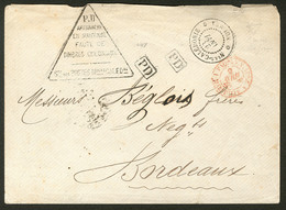 Lettre. Cachet Triangulaire "PD/Affranchi/en Numéraire/...", Sur Enveloppe De Janv 77 Pour Bordeaux. - TB - Autres & Non Classés