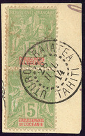 No 14, Paire Verticale Obl Cad "Uturoa-Raiatea" Juin 1914 Sur Fragment. - TB - Otros & Sin Clasificación