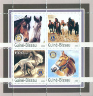 Guinea - Bissau 2003 - Horses 4v. Y&T 1170-1173, Michel 2152-2155 - Guinea-Bissau