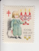 Zwxeden Kerstvignet Cat. AFA Julemaerker Norden Sverige Hjärt-Lungfonden Jaar 1921/1922 - Full Years