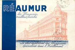 - Depts Div-ref-AM233- Paris - Publicité Magasin Réaumur - Illustrateur -carte De Correspondance Commerciale - Magasins - Ohne Zuordnung