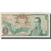 Billet, Colombie, 5 Pesos Oro, 1973-01-01, KM:406e, TB - Colombia
