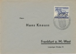 DEUTSCHES REICH „HAMBURG / 24.6.1942 / Grosser Deutschlandpreis Der Dreijährigen“ Marke Mit SST Auf Portogerechte Brief - Paardensport