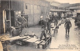 Thème. Métier    Pompiers    Paris  75  Pompiers  Coopérant Au Sauvetage   (Voir Scan) - Other & Unclassified