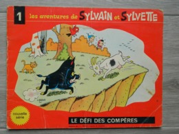 Sylvain Et Sylvette N° 1 - Dessins CUVILLIER Et PESCH - Le Défi Des Compères - Editions FLEURUS - Nouvelle Série - Sylvain Et Sylvette