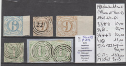 TIMBRE D ALLEMAGNE ALTDEUTSCHLAND (THURN ET TAXIS) 1862-64-65  Nr VOIR SUR PAPIER AVEC TIMBRES COTE 157 € - Other & Unclassified