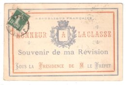 CPA Militaria Souvenir De Révision " Honneur à La Classe " - Cachet " BON POUR LE SERVICE " - Other & Unclassified