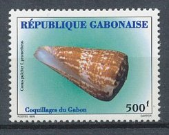 1996 Gabon,neuf** - Coquillages, Shells, Conchas, Conus. - Muscheln