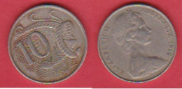 Australien 10 Cents 1968 K-N Pracht-Leierschwanz Schön Nr.52 KM 65 - 10 Cents