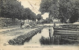 Delcampe - - Depts Div-ref-AM157- Loir Et Cher - La Motte Beuvron - Lamotte Beuvron - Le Canal - Canaux - Peniche - Peniches - - Lamotte Beuvron