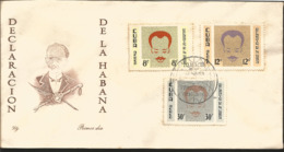 V) 1961 CARIBBEAN, DECLARATION OF HAVANA, JOSE MARTI, BLACK CANCELLATION, FDC - Cartas & Documentos