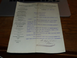 FF6  Document Commercial Facture Société Produits & Engrais De Moustier Sur Sambre  1902 - 1900 – 1949