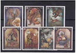 Uzbekistan 1997. Tales.7v:15.o X2, 20.o X2, 25.o X2, 30.o   Michel # 137-43 - Uzbekistán