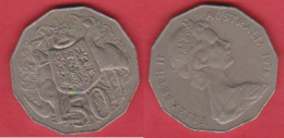 Australien 50 Cents 1976 K-N Staatswappen Schön Nr.55 KM 68 - 50 Cents