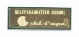 Pin's GOLFY LEADBETTER SCHOOL - Club D'argent - Balle De Golf - I623 - Golf